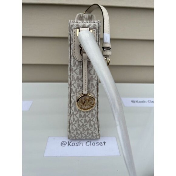 Michael Kors crossbody messenger bag MK signature large jetset bag light cream - Picture 7 of 10